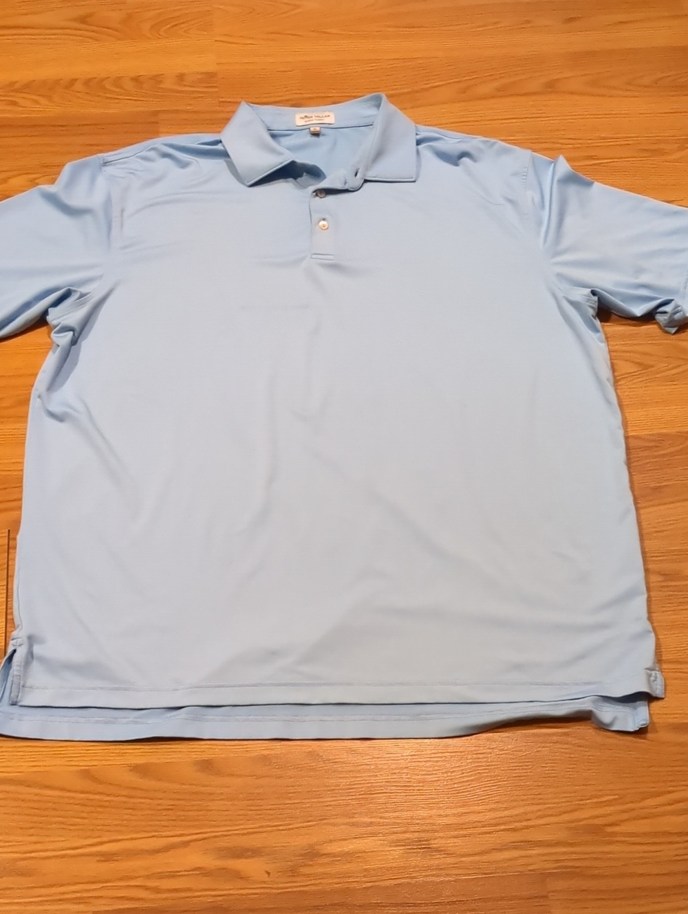 Peter Millar Summer Comfort Performance Light Blue Short Sleeve Golf Polo Shirt